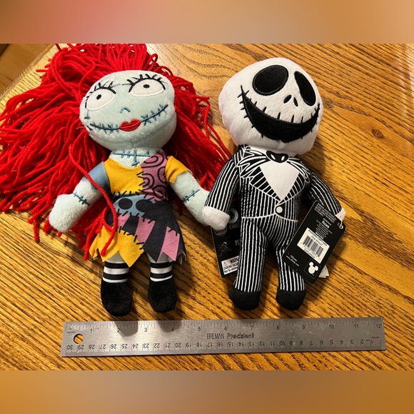 Disney Jack Skellington And Sally plush character The Nightmare Before Christmas - Picture 3 of 12